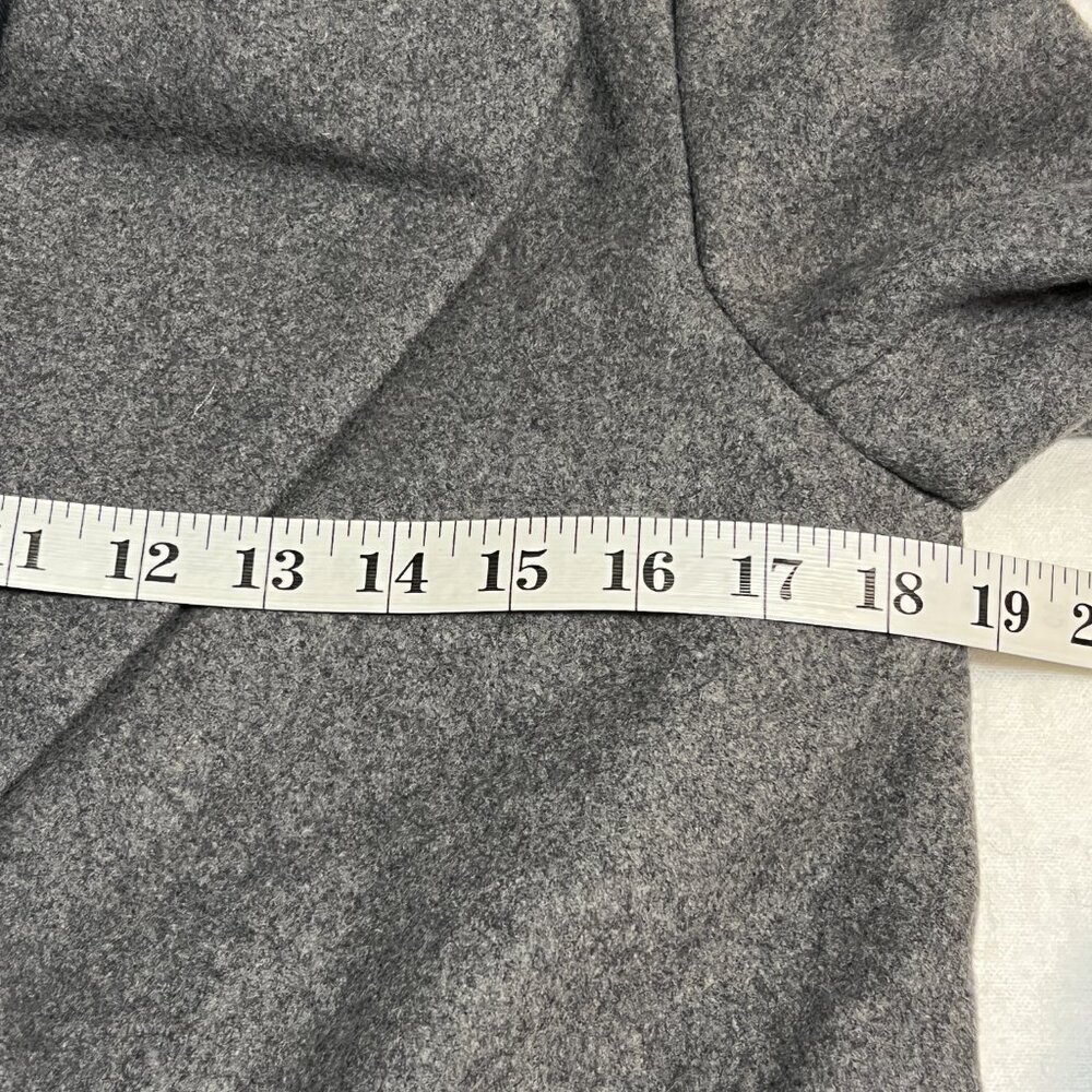 NWOT ZARA BASIC Gray Wool Blend Double Breasted C… - image 7